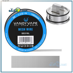 5ft Vandyvape SS316L Mesh Wire 150mesh, сетка из нержавеющей стали, 1.52 метра.