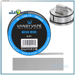 5ft Vandyvape KA1 Kanthal Mesh Wire 80mesh, сетка из канталовой проволоки, 1.52 метра.