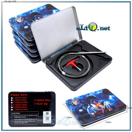 Набор тип D Demon Killer SS316 Flame Wire 26ga*3+38ga. Трипл Фьюзед проволока из нержавеющей стали. Coil jig.