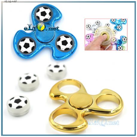 Пластиковый серебристый футбольный спиннер Football EDC Hand Fidget Toy
