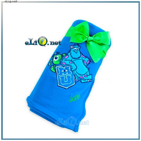 Флисовое покрывало, плед Университет Монстров. Дисней. Monsters University Fleece Throw. Disney