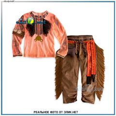 Новогодний детский карнавальный костюм Индеец Тонто, Lone Ranger Tonto Disney with Feather Crow Wig Head Дисней оригинал.
