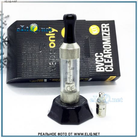 [VapeOnly] 2ml Mini VIVI NOVA Glass BDCC стеклянный двуспиральный клиромайзер с нижним расположением спиралей.