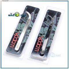 Vpdam Elbow Tweezers жаропрочный пинцет из нержавеющей стали и керамики с изогнутыми концами.