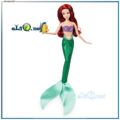 NEW 2017! Кукла русалочка Ариэль и рыбка Флаундер. Ariel Classic Doll & Flounder. Ариель принцесса классическая Disney оригинал