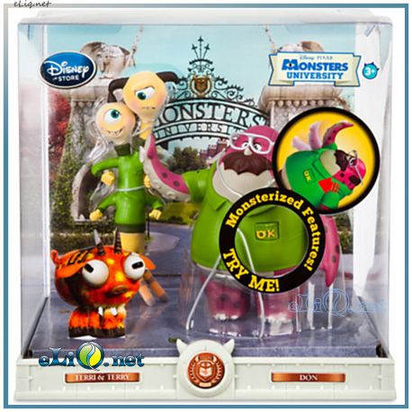 Набор фигурок Дон, Терри-и-Терри Университет Монстров. Don & Terry&Terri Action Figure Play Toy Set Monsters University. Disney