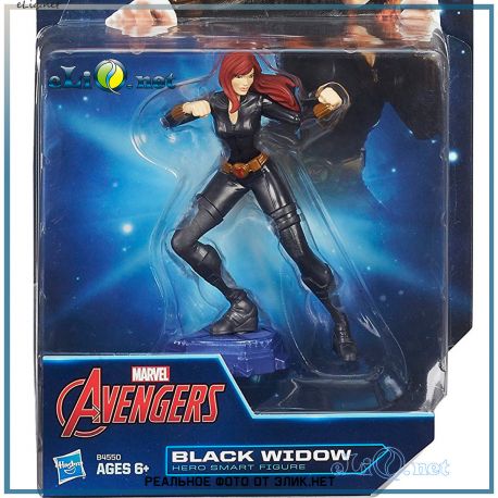 Коллекционная фигурка Черная Вдова Дисней Playmation Marvel Avengers Black Widow Hero Smart Figure Hasbro