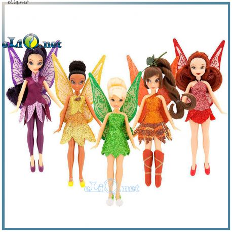 Набор из 5 мини куколок-фей из Феи: Легенда о чудовище. Fairies Legend of the Neverbeast Doll Set Disney. Дисней оригинал, США