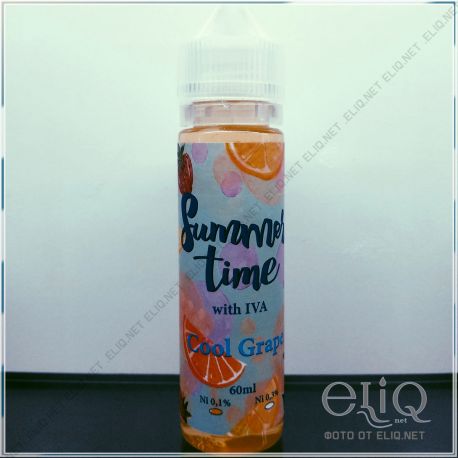 IVA Summer Time Cool Grape 60мл - авторская жидкость для заправки электронных сигарет. Украина.