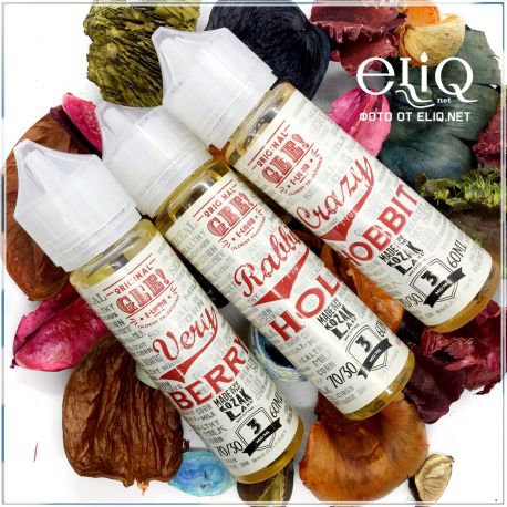60ml Gee! Crazy Hobbit - жидкость для заправки электронных сигарет Гии: ванильный зефир, молоко и сладкие хлопья.