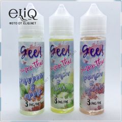 60ml Gee! Smoothie Peach & Kiwi - жидкость для заправки электронных сигарет Гии: смузи сочного персика и кислого киви.