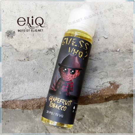 60ml Grapefruit Tobacco Guess Who? - жидкость для заправки электронных сигарет Табак с грейпфрутом