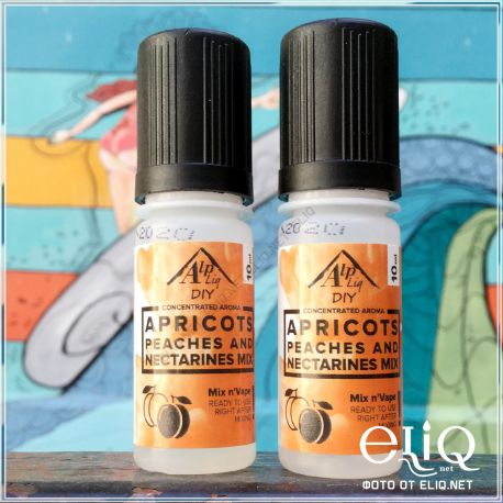 10 мл Apricots Peach and Nectarines Mix - ароматизатор для самозамеса, Франция. Микс: абрикос, персик, нектарин