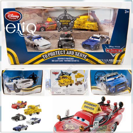 Набор фигурок Cars To Protect and Serve Disney, Тачки Дисней оригинал США.