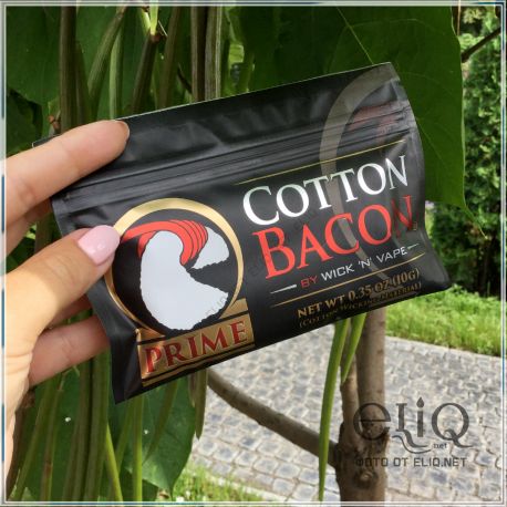 Cotton Bacon Prime от Wick N' Vape - коттон, вата из США. Оригинал.