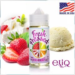 100ml Fresh Pressed Pink Parfait - премиум жидкость для заправки электронных сигарет. Клубника, баварский крем (США)