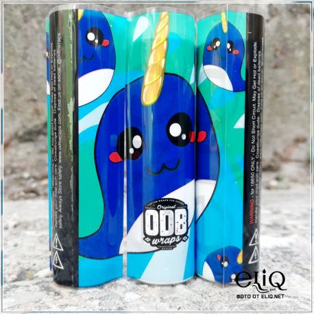 Термоусадка ODB wraps Кит-Единорог для аккумуляторов 18650 оплетка, термоусадочная пленка