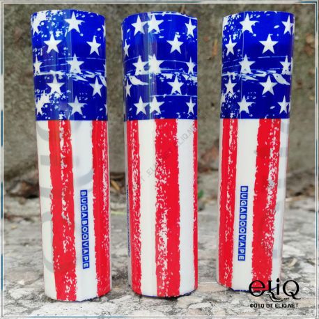 Термоусадка BugaBooVape флаг USA для аккумуляторов 18650 оплетка, термоусадочная пленка