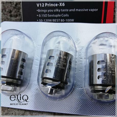 Испарители SMOK TFV12 Prince X6 Coils 0.15ohm для атомайзеров TFV12 Prince, Resa Prince, TFV12 Prince Cobra Tank