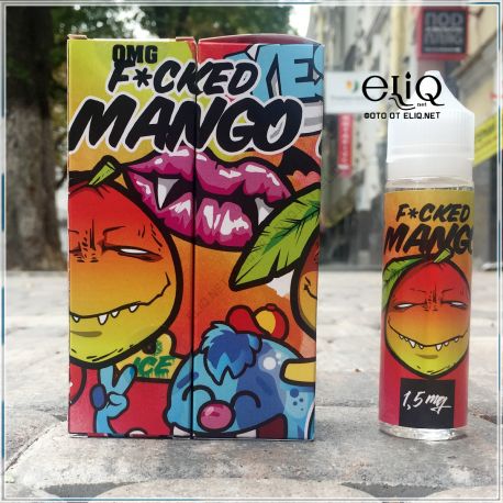 60ml F*cked Liquids Mango Ice. Жидкость для заправки  электронных сигарет. Манго с холодком