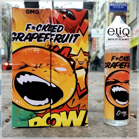 60ml F*cked Liquids GrapeFruit. Жидкость для заправки  электронных сигарет. Грейпфрут
