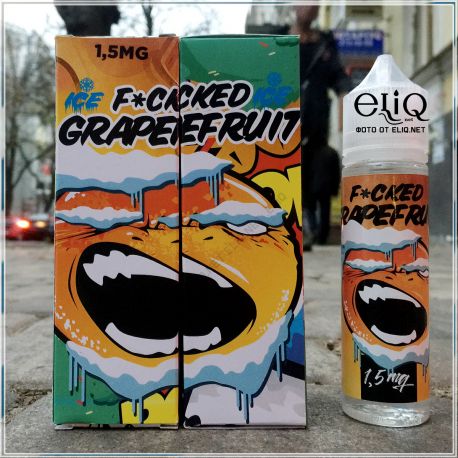 60ml F*cked Liquids GrapeFruit Ice. Жидкость для заправки  электронных сигарет. Грейпфрут с холодком