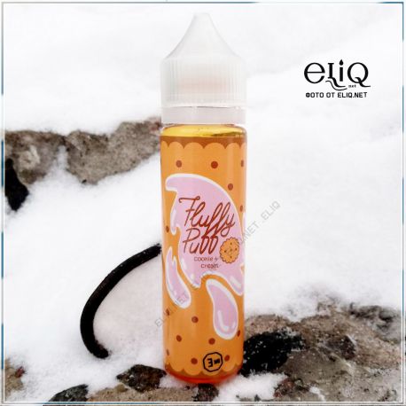 60ml Fluffy Puff Cookies & Cream . Жидкость для заправки электронной сигареты. Печенье, крем