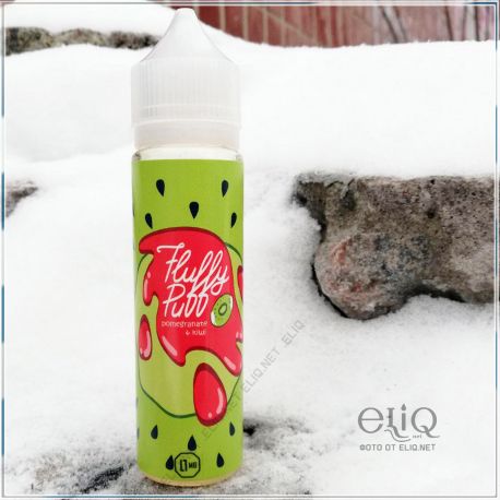 60ml Fluffy Puff Kiwi Pomegranate. Жидкость для заправки электронной сигареты. Киви и Гранат