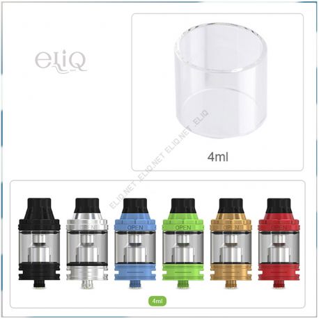 20 х 24.3 мм, 4 мл Стекло, колба для Eleaf iJust 3 и атомайзеров ELLO/ ELLO Duro/ ELLO VATE. Оригинал.