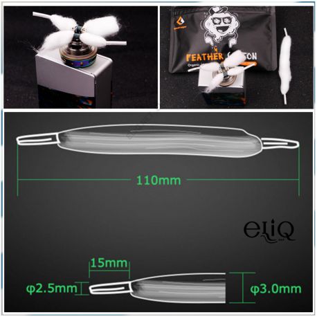 Шнурок Geekvape Feather Organic Cotton. Коттон, вата, оригинал.