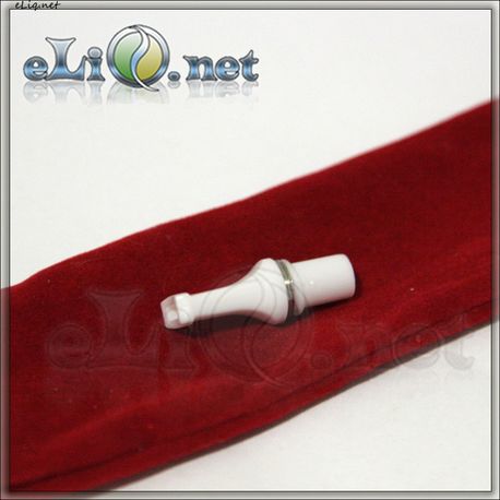 Плоский белый мундштук для Vision eGo / e-turbo / 5ml CC /