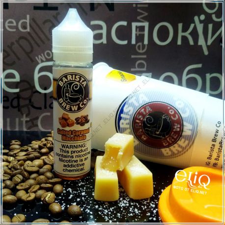 Salted Caramel Macchiatto Barista Brew Co.- премиум жидкость для электронной сигареты. Бариста США. Соленая карамель.