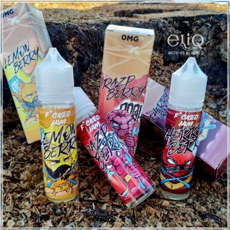 60m RazpBerry Jam F*cked Liquids. Жидкость для заправки  электронных сигарет. Малина