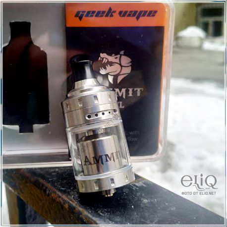 Geekvape Ammit MTL RTA, обслуживаемый атомайзер Гиквейп Аммит МТЛ под сигаретную затяжку. Оригинал