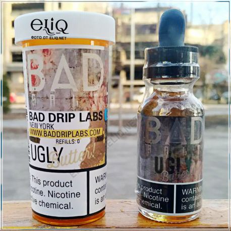 Bad Drip Ugly Butter SALT - премиум жидкость для заправки электронных сигарет. США. Тост, банан, нутелла, корица. Соль