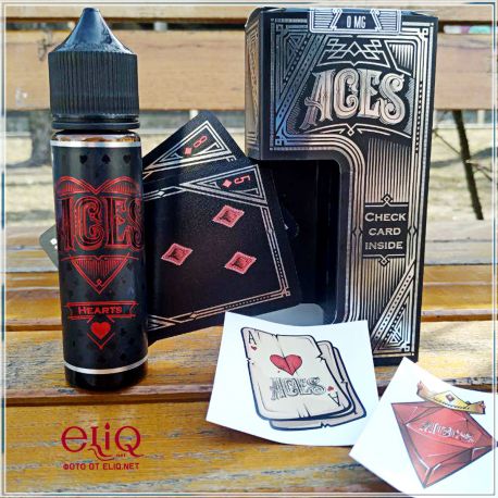 60ml Hearts ACES. Черви. Жидкость для электронной сигареты. Чай, облепиха