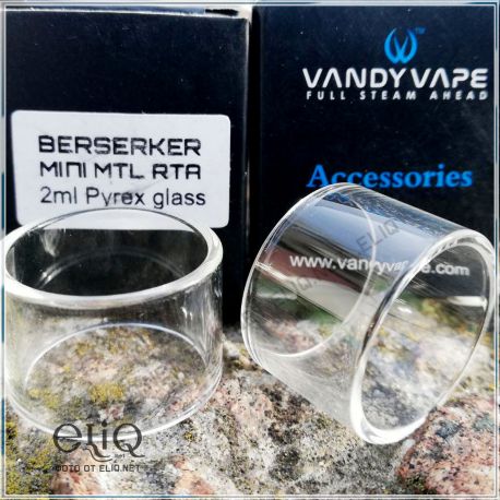 15 х 22 мм. Стеклянная колба для атомайзера Vandy Vape Berserker Mini MTL RTA. Оригинал.