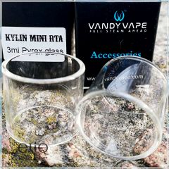 21 х 24,8 мм. Стеклянная колба для атомайзера Vandy Vape Kylin Mini RTA. Оригинал.