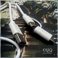 Eleaf QC 3.0 USB - Micro USB / Type-C. 2-в-1 кабель для быстрой зарядки.