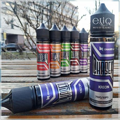 60ml Kreon Chaser. Жидкость для электронной сигареты. Чейзер. Смородина, персик, яблоко