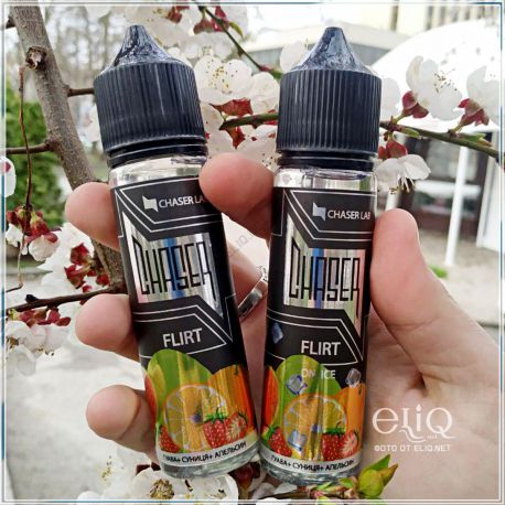 60ml Flirt Chaser. Жидкость для электронной сигареты. Флирт Чейзер. Гуава, земляника, апельсин