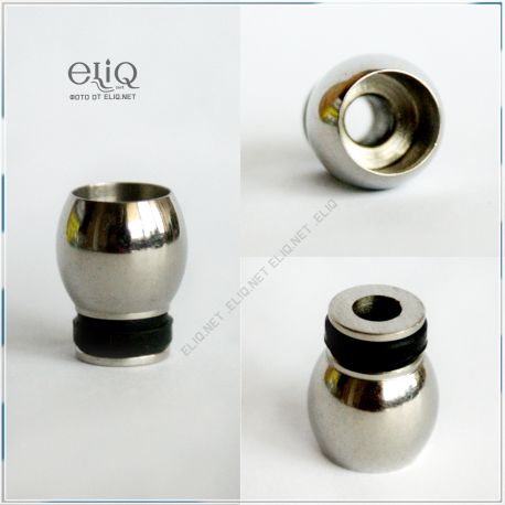 [510] 10 mm низкий стальной широкий дрип-тип. Мундштук для атомайзера