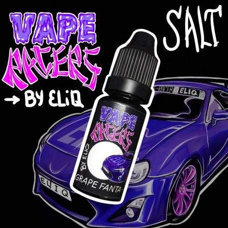 10 мл. FANTA GRAPE Vape Racers by ELIQ SALT - вейп-жидкость для заправки электронных сигарет. Фанта, виноград Соль