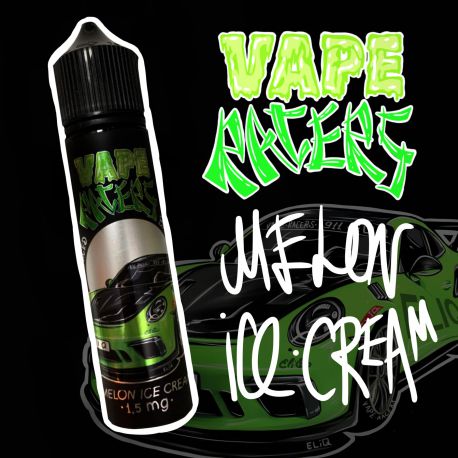 60 мл. MELON ICE CREAM Vape Racers by ELIQ - вейп-жидкость для заправки электронных сигарет. мороженое, дыня