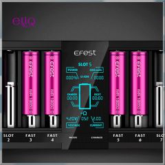 Efest LUC V8 зарядное устройство на 8 слотов. Быстрая зардка