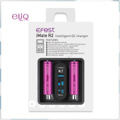 Efest iMate R2 Intelligent QC зарядное устройство на 2 слота. Самая Быстрая зарядка