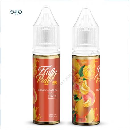 15ml 40mg Fluffy Puff Mango Tango SALT. Жидкость для заправки электронной сигареты. Манго, гуава, мандарин. Соль