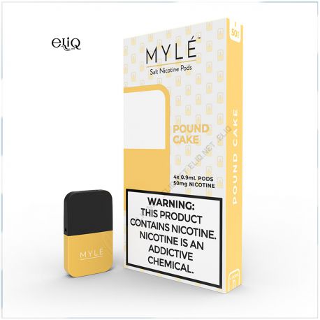 Pound Cake Myle Vape Pods. Картриджи (поды, 4 шт) Майли. Бисквит