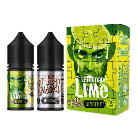 30мл, 50 мг. InBottle Lime-Lemonade Puzzle. Набір компонентів Лайм Лимонад. Сіль