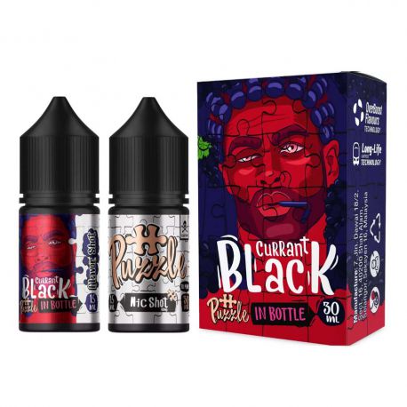 30мл, 50 мг. InBottle Black Currant Puzzle. Набір компонентів Чорна смородина. Сіль